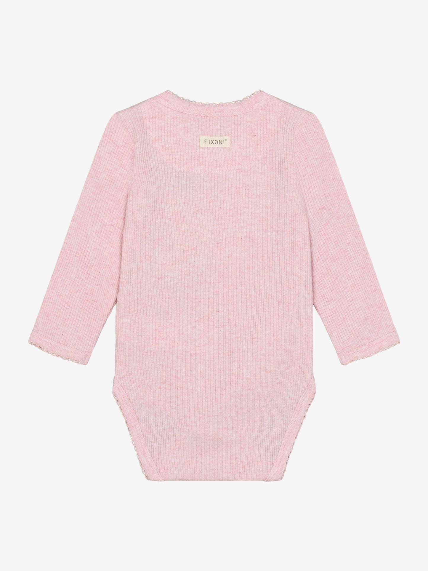 Overslagromper - Modal/katoen - Roze/ Bleached Mauve Melange - Fixoni
