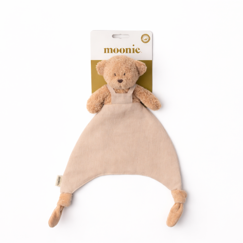 Knuffeldoekje Beer - Biologisch katoen & Linnen - Doudou Bear - GOTS - Moonie