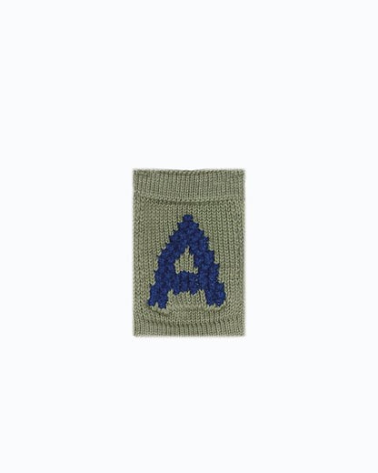 Gebreide letter vlaggetjes A-M - Knitted Letters - Blauwe tinten - SmallStuff