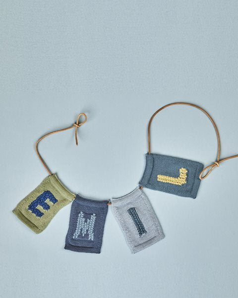 SmallStuff - Knitted Letters AM - Knitted flags