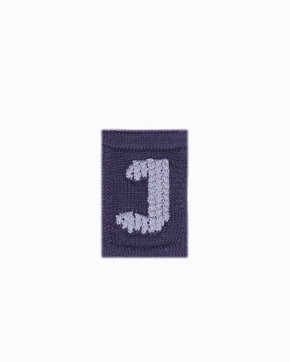 Gebreide letter vlaggetjes A-M - Knitted Letters - Blauwe tinten - SmallStuff