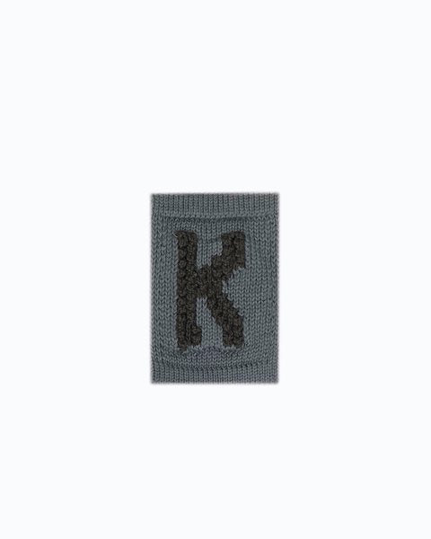 Gebreide letter vlaggetjes A-M - Knitted Letters - Blauwe tinten - SmallStuff
