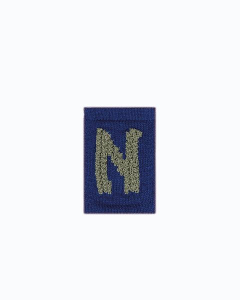 Gebreide letter vlaggetjes N-Z - Knitted Letters - Blauwe tinten - SmallStuff