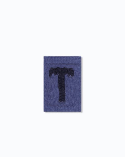 Gebreide letter vlaggetjes N-Z - Knitted Letters - Blauwe tinten - SmallStuff