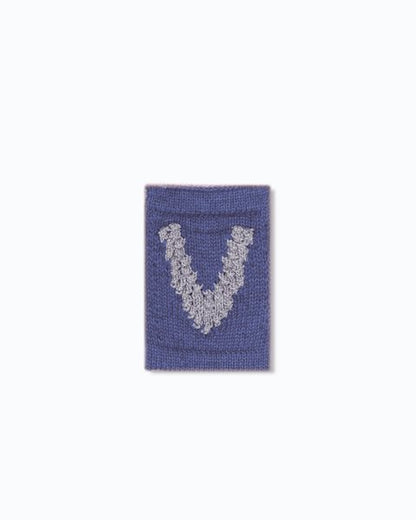 Gebreide letter vlaggetjes N-Z - Knitted Letters - Blauwe tinten - SmallStuff