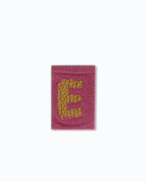 Gebreide letter vlaggetjes A-M - Knitted Letters - Roze tinten - SmallStuff