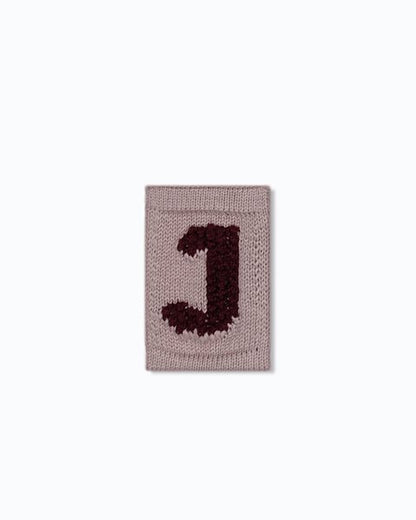 Gebreide letter vlaggetjes A-M - Knitted Letters - Roze tinten - SmallStuff