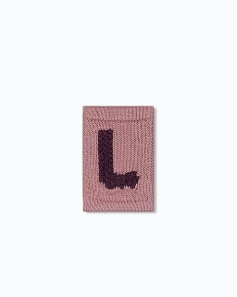 Gebreide letter vlaggetjes A-M - Knitted Letters - Roze tinten - SmallStuff
