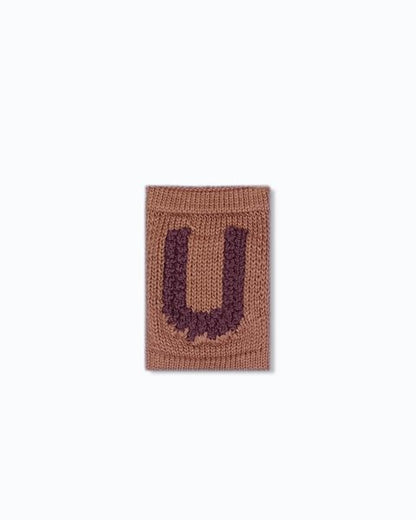 Gebreide letter vlaggetjes N-Z - Knitted Letters - Roze tinten - SmallStuf