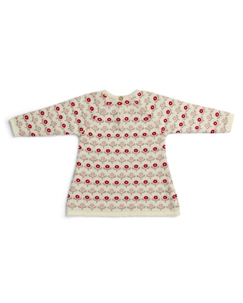 Gebreide jurk bloemen - Flower Garden – 100% merinowol - SmallStuff