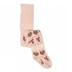 Chrissy Tights – Rose Dust – Collants en coton pour enfants – Motif de Noël – MP Denmark