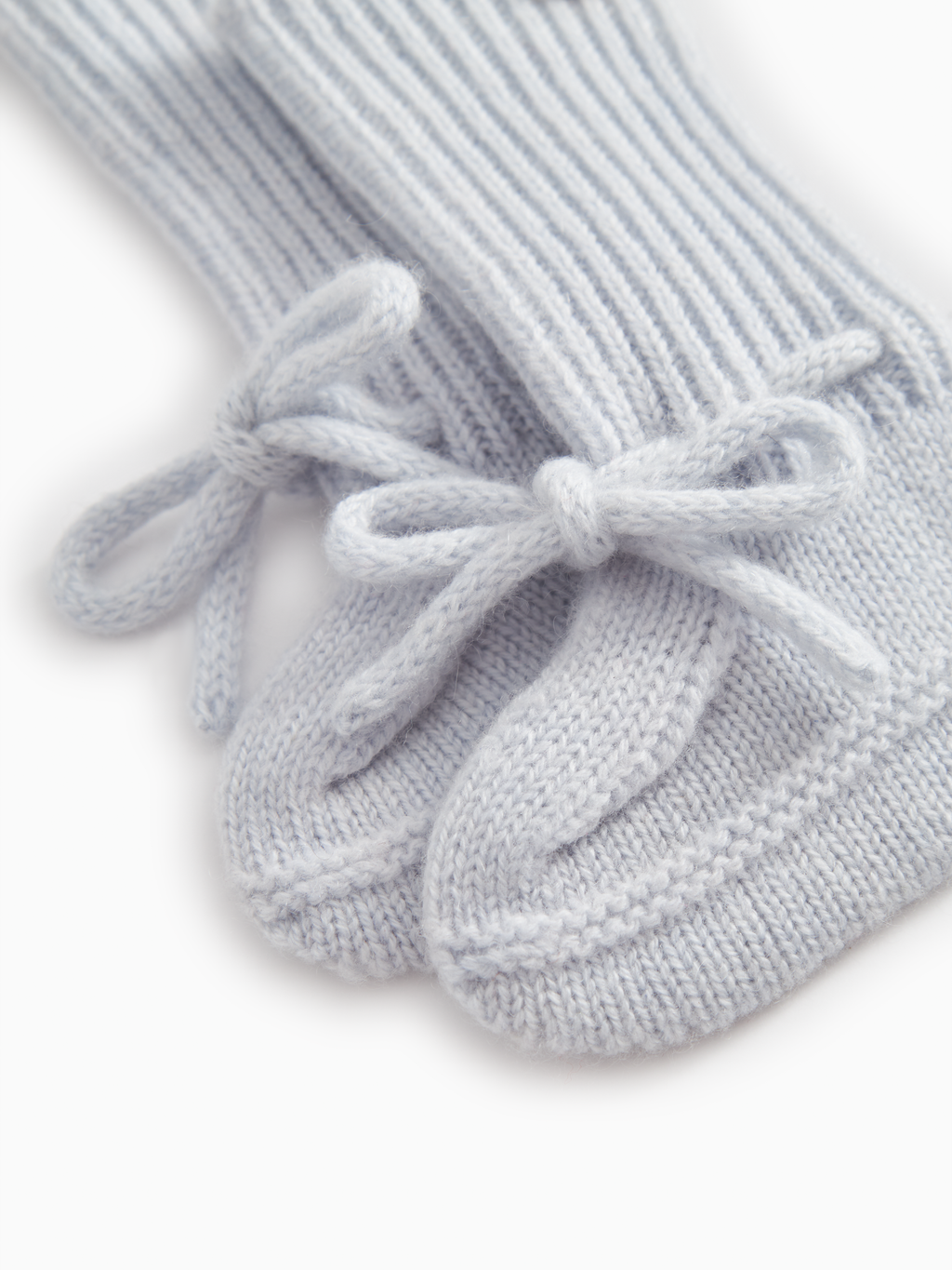 Cashmere slofjes – Abooties – Light Blue Melange – 100% cashmere – MarMar Copenhagen
