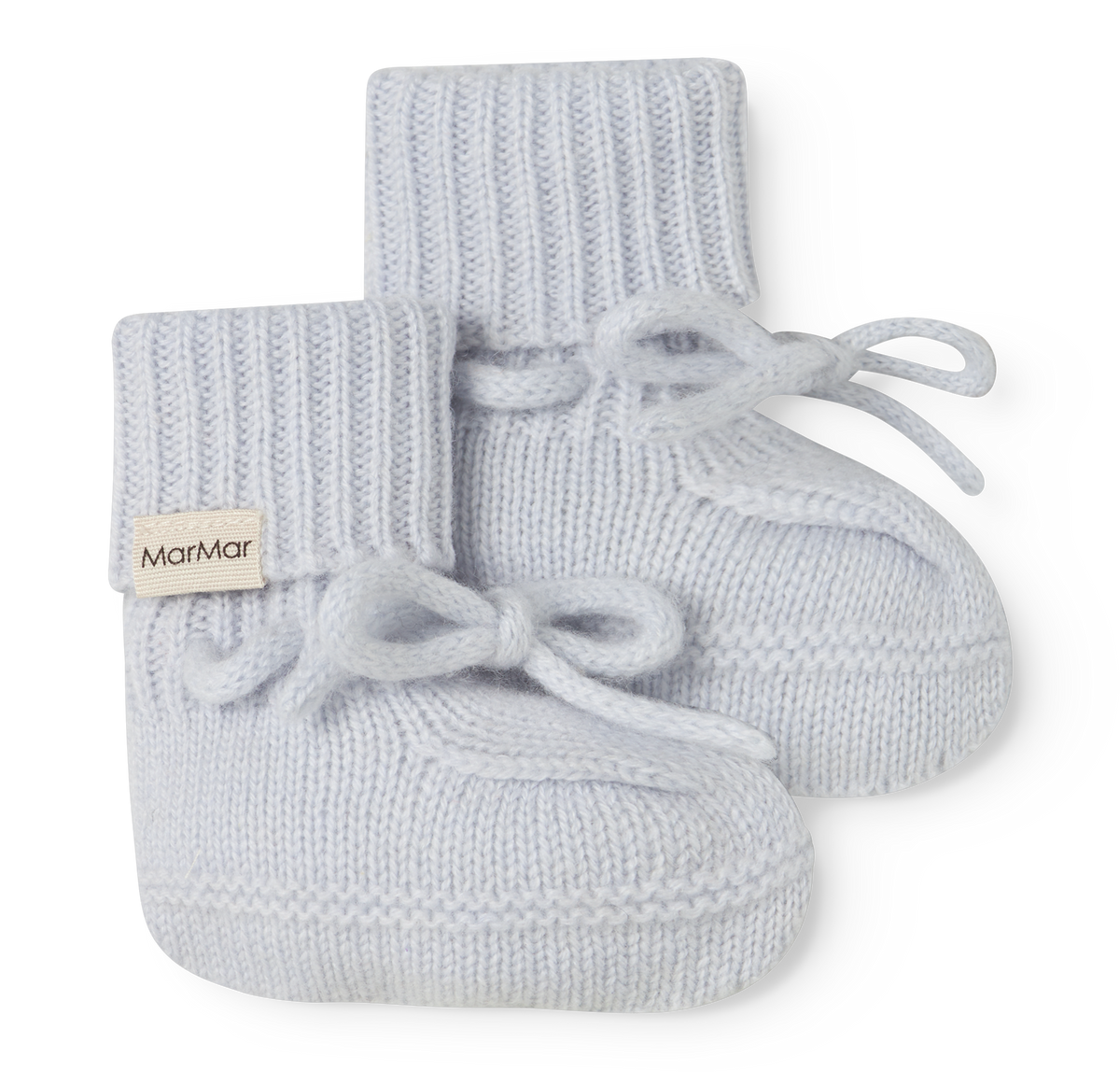 Cashmere slofjes – Abooties – Light Blue Melange – 100% cashmere – MarMar Copenhagen