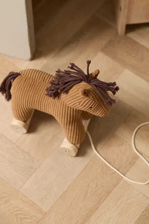 Pull-along toy Vera Aiden - 2-in-1 - Pull Along - Brown - Kid's Concept