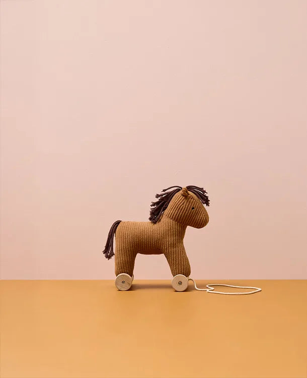 Pull-along toy Vera Aiden - 2-in-1 - Pull Along - Brown - Kid's Concept