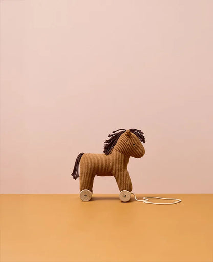 Pull-along toy Vera Aiden - 2-in-1 - Pull Along - Brown - Kid's Concept