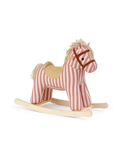 Schaukelpferd Mila – Clay Pink Stripe – FSC-zertifiziertes Holz - Kid's Concept