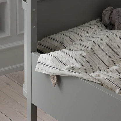 Duvet Cover - Percale Junior Bed linen (DK size) - 100x140cm & 40x45cm - Cream Stripe
