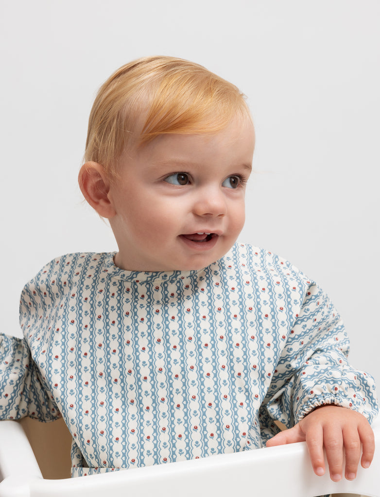 MarMar Copenhagen - Apron LS - Long Sleeve Bib - Deep Lake Check
