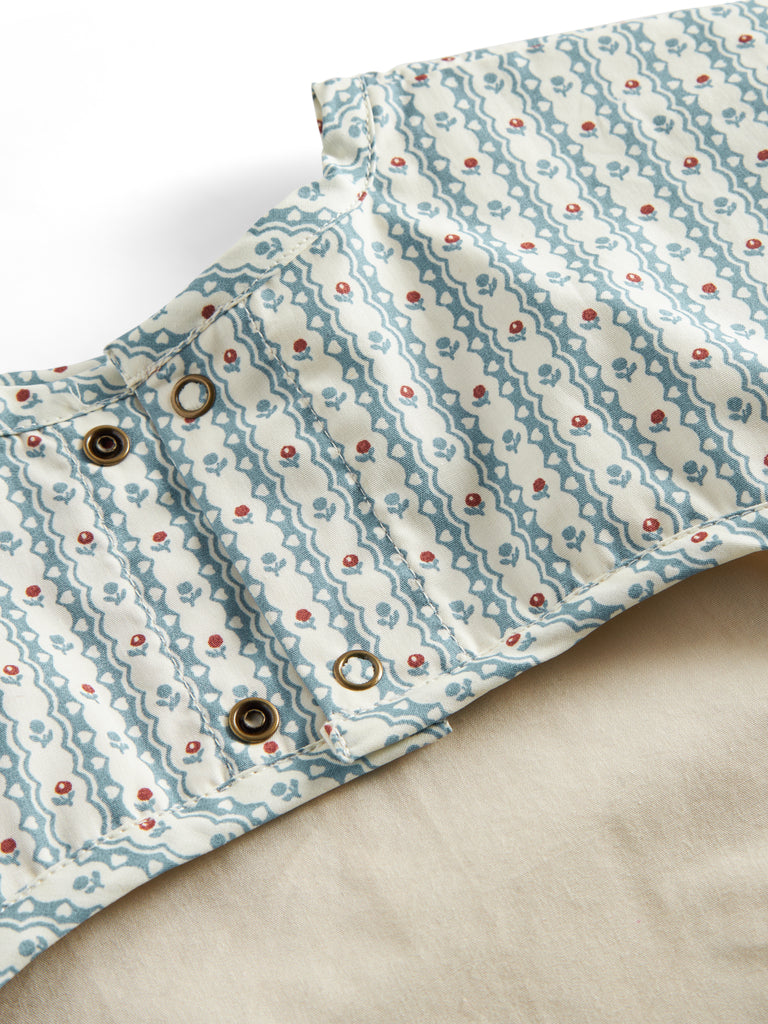 MarMar Copenhagen - Apron LS - Long Sleeve Bib - Deep Lake Check
