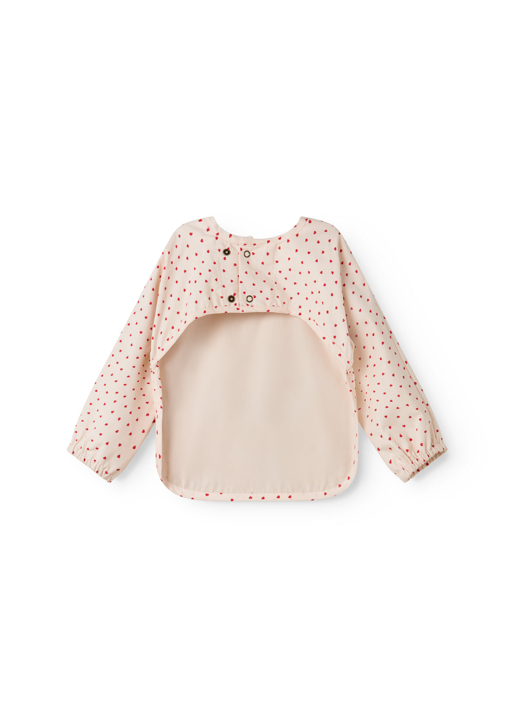 Slabbetje met lange mouwen - Apron LS - Katoen - Happy Hearts/Hartjes - MarMar Copenhagen