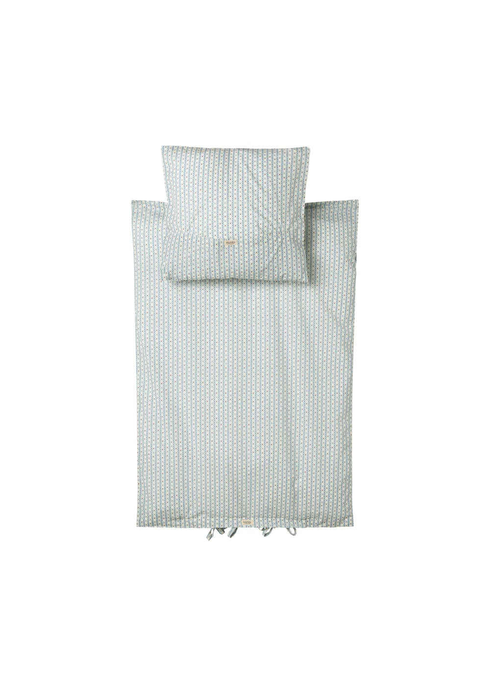 Bed Linen Junior Floral Stripe – Bio-Baumwolle – Junior-Bettwäsche – Blumen- und Streifenmuster – 100 × 140 cm – MarMar Copenhagen
