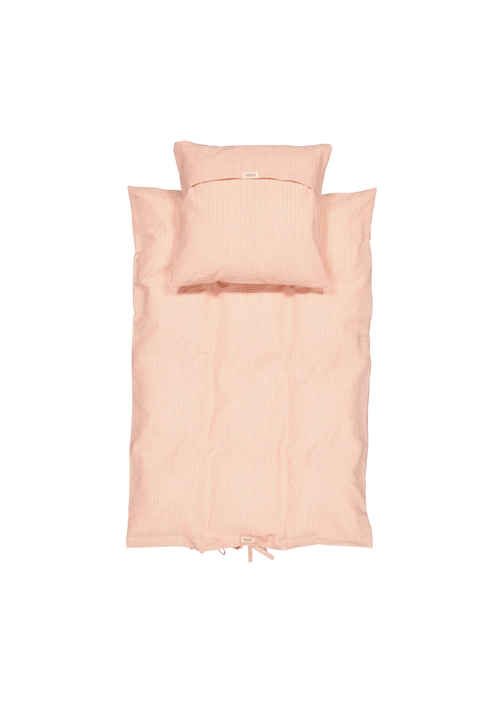 Bed Linen Junior – Soft Cheek Stripe – Biologisch katoen – Junior dekbedovertrek met geweven strepen – 100 × 140 cm – MarMar Copenhagen