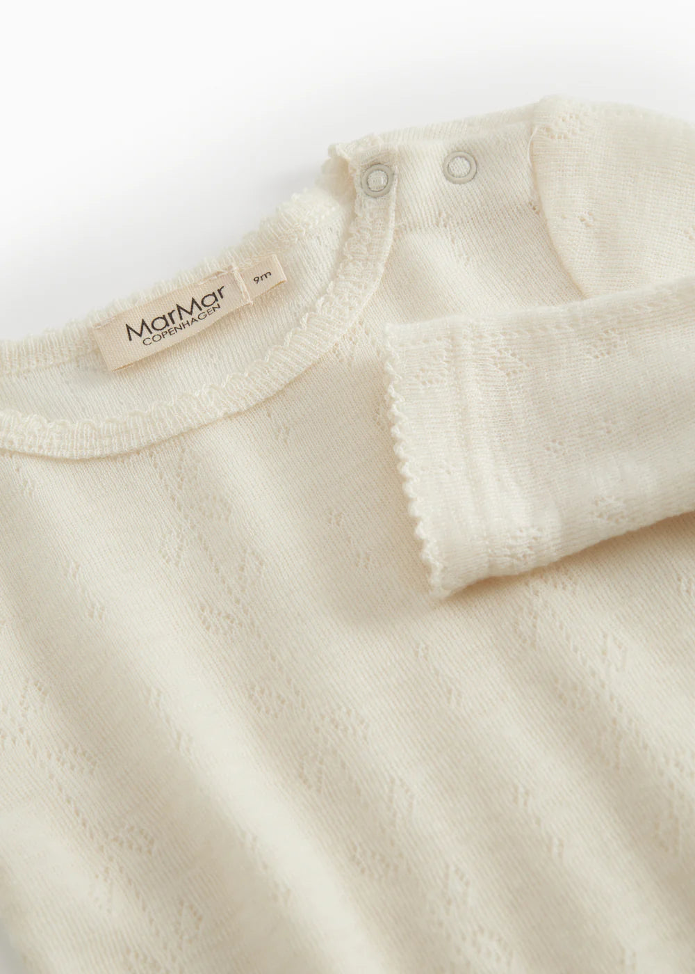 Romper Pointelle - 100% merinowol - Benedikte - MarMar Copenhagen - voorkant - afbeelding 3