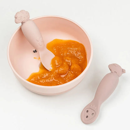 Oefen lepelset - Learning spoon set - Tiny farm - Powder - Done by Deer