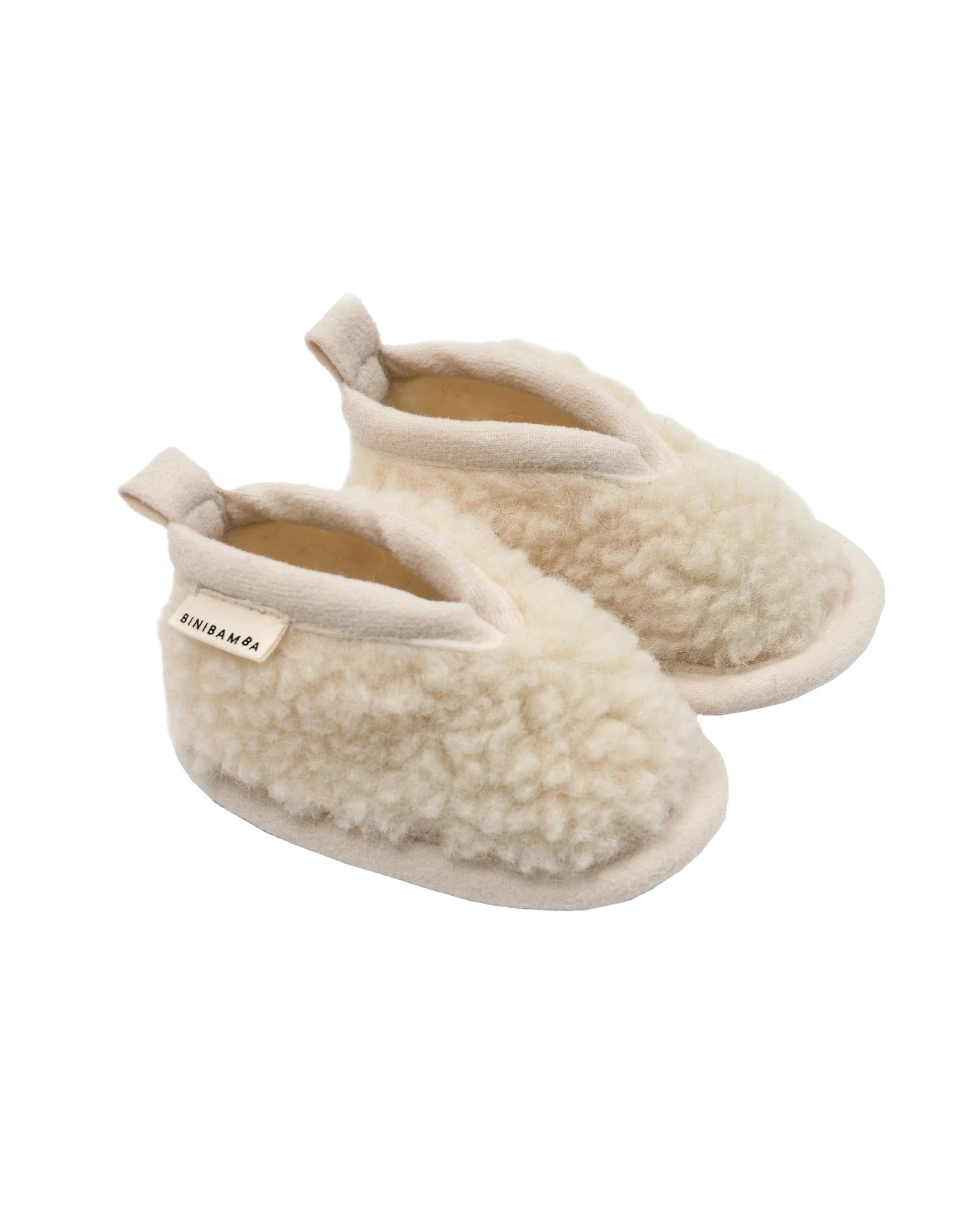 Merino wool booties - Binibooties - Milk - BINIBAMBA