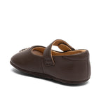 Ballerina Annabelle Dark Brown – leer – Bisgaard