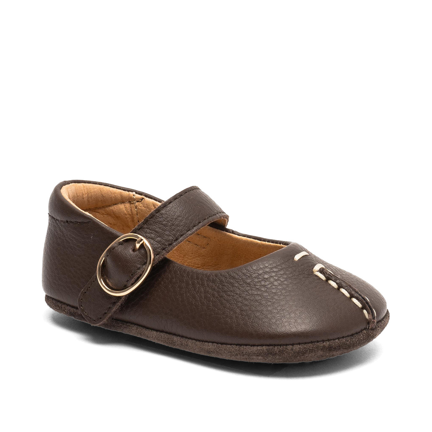 Ballerina Annabelle Dark Brown – leer – Bisgaard