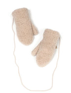 Wollen kinderwanten met koord - Gully Junior Beige – 100% wol – Alwero