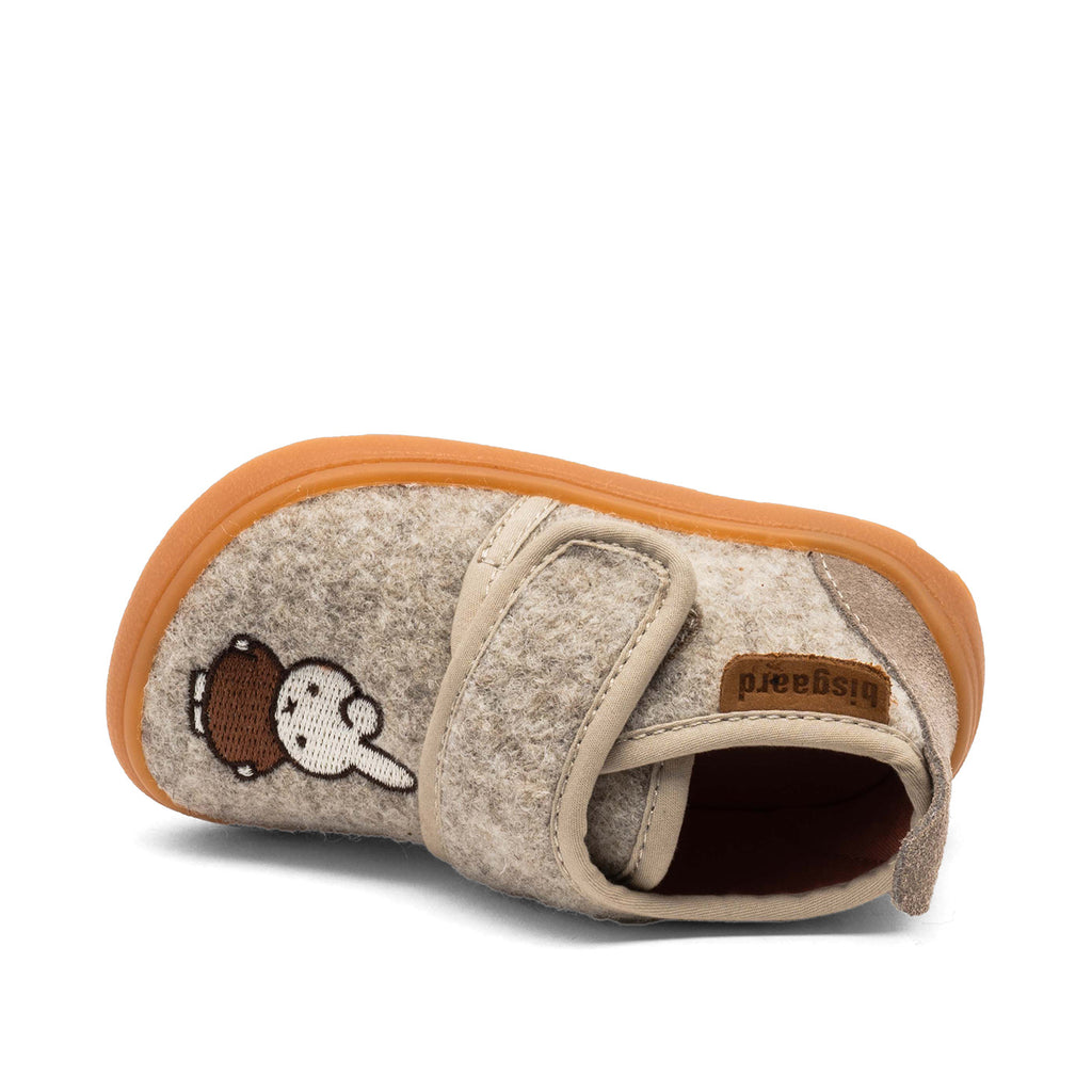 Barefoot slofjes Sand- Miffy x Bisgaard barefoot basic – Wol – Bisgaard