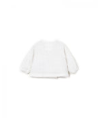 Wikkelblouse mousseline - Wit - 100% biologisch katoen - Play Up - achterkant
