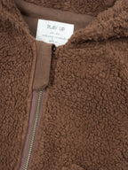 Gilet bébé Teddy - Coton biologique - Marron - Play Up