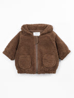 Gilet bébé Teddy - Coton biologique - Marron - Play Up