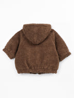 Gilet bébé Teddy - Coton biologique - Marron - Play Up