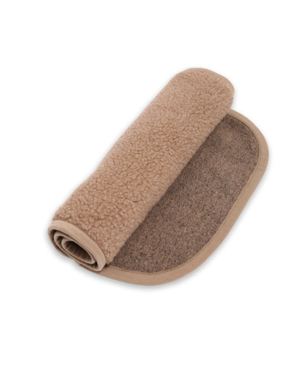 Wollen matrasbeschermer wieg - Light Tan 80 x 42 cm – 100% wol – Alwero