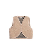 Babyweste Lulu Light Sand Brown – 100 % Wolle – Alwero