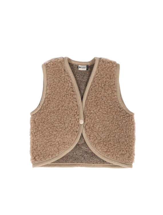 Babyweste Lulu Light Tan – 100% Wolle – Alwero