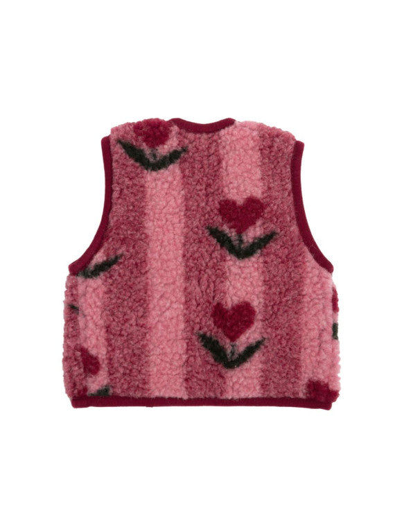 Babyweste Lulu Light Cherry Pattern – 100 % Wolle – Alwero