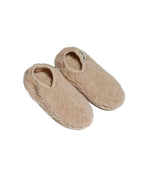 Chaussons Cloudlet – Pantoufles pour femme en laine – Beige – 100 % laine avec éco-semelle – Alwero