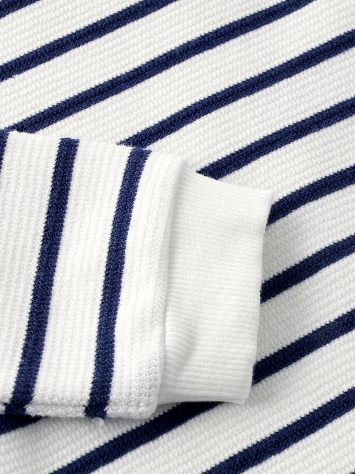 Oversized Sweatshirt - Cotton - Medieval Blue - Sweatshirt Stripe - En Fant