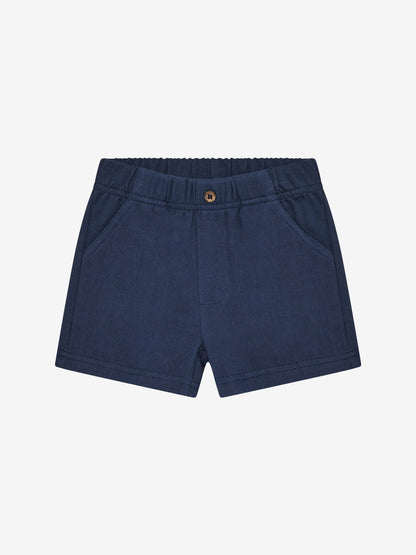 Kort broekje - Katoen mousseline & Sweat - Medieval Blue - Shorts Muslin - En Fant