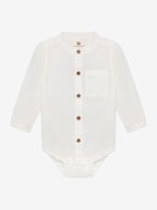 Romper met overhemdlook - Egret – 100% katoen – En Fant