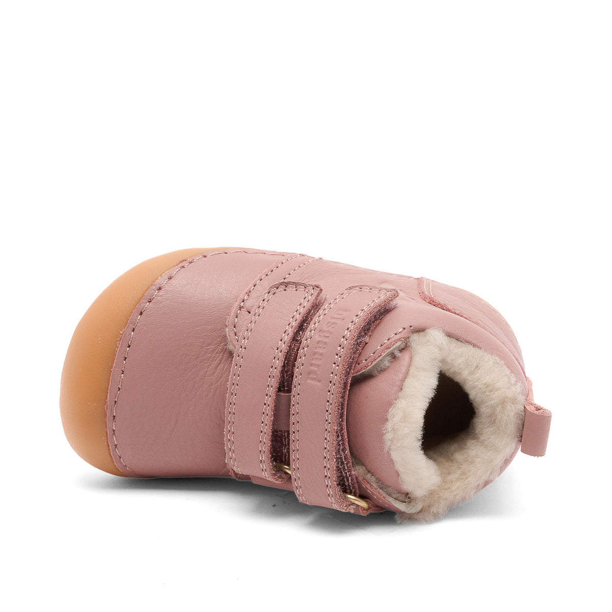 Barefoot Carter Lamb – Rose – Bisgaard: Schuh von oben mit sichtbarem Futter.