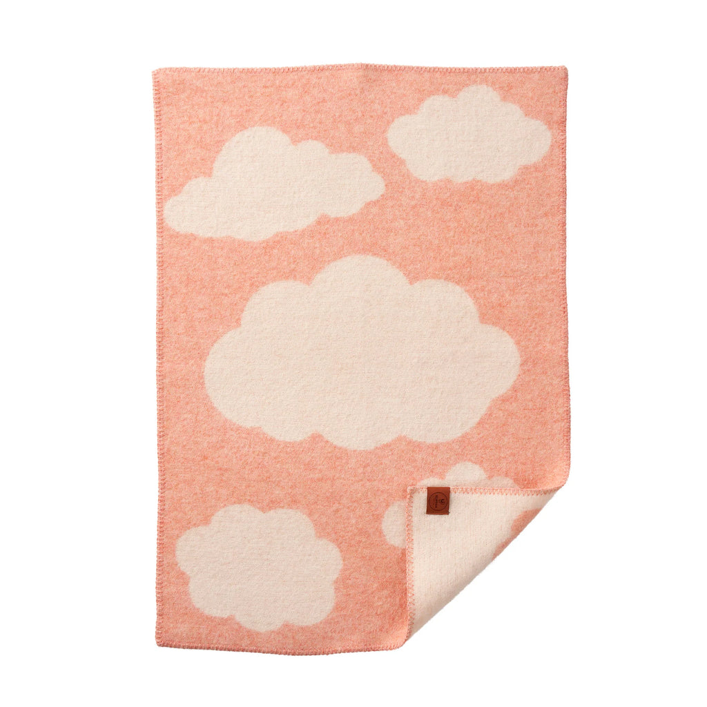 Wool baby blanket - Cloudy Day – Recycled wool & lambswool – Klippan
