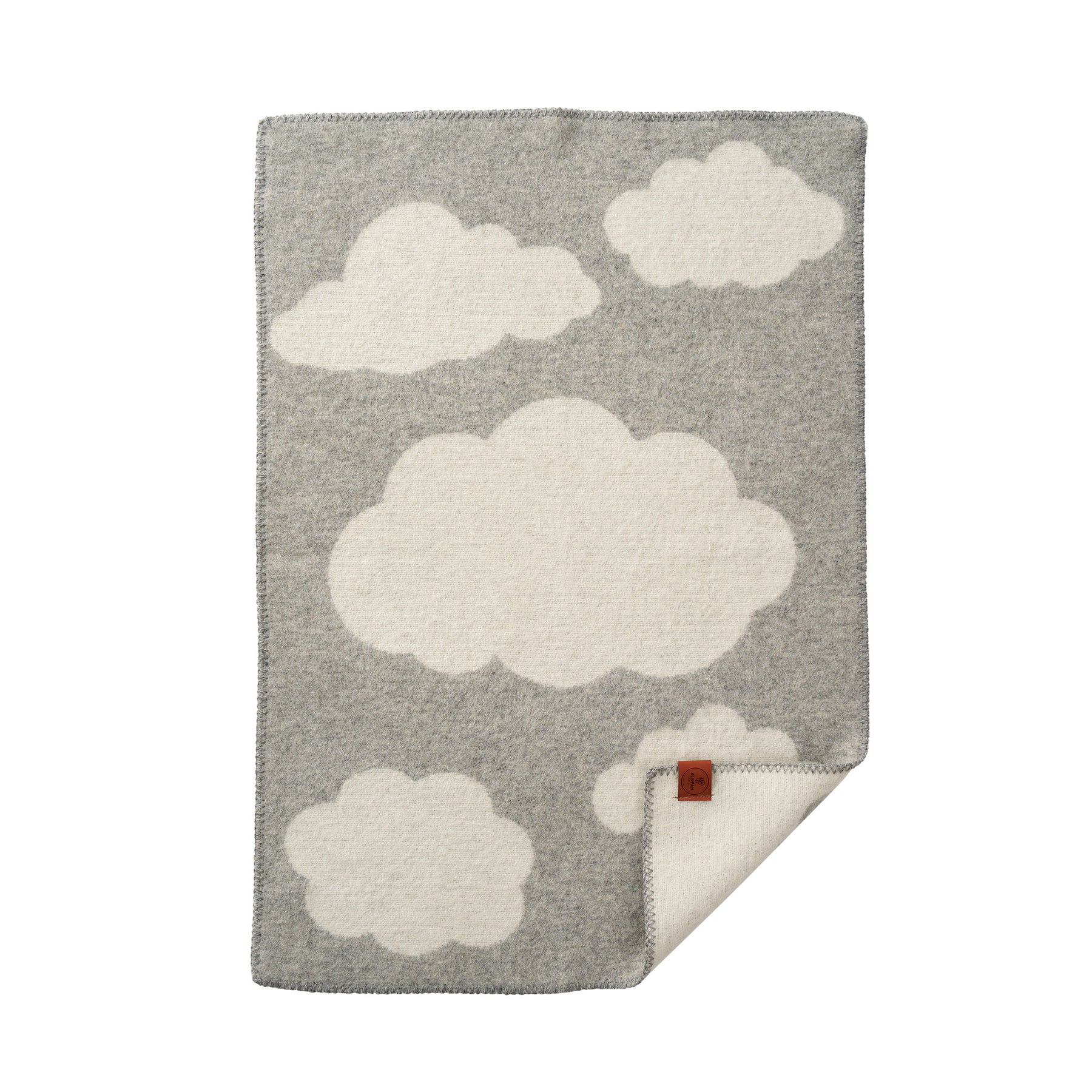 Wool baby blanket - Cloudy Day – Recycled wool & lambswool – Klippan