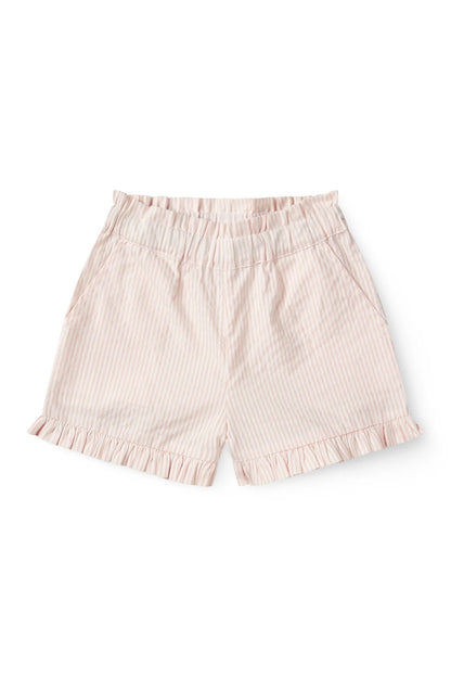 Short shorts - Seersucker shorts - Dusty Rose with Cream Stripe - Organic cotton - Copenhagen Colors